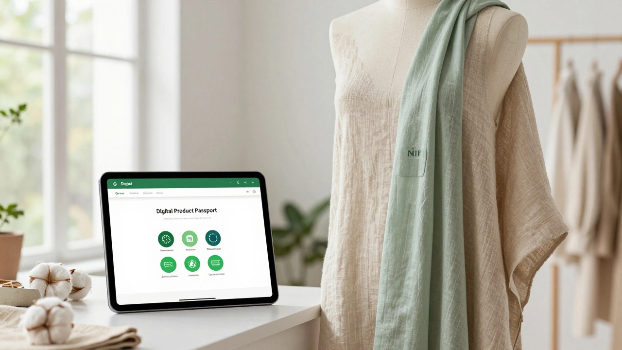 Sustainable organic fabrics and digital passport for EU market