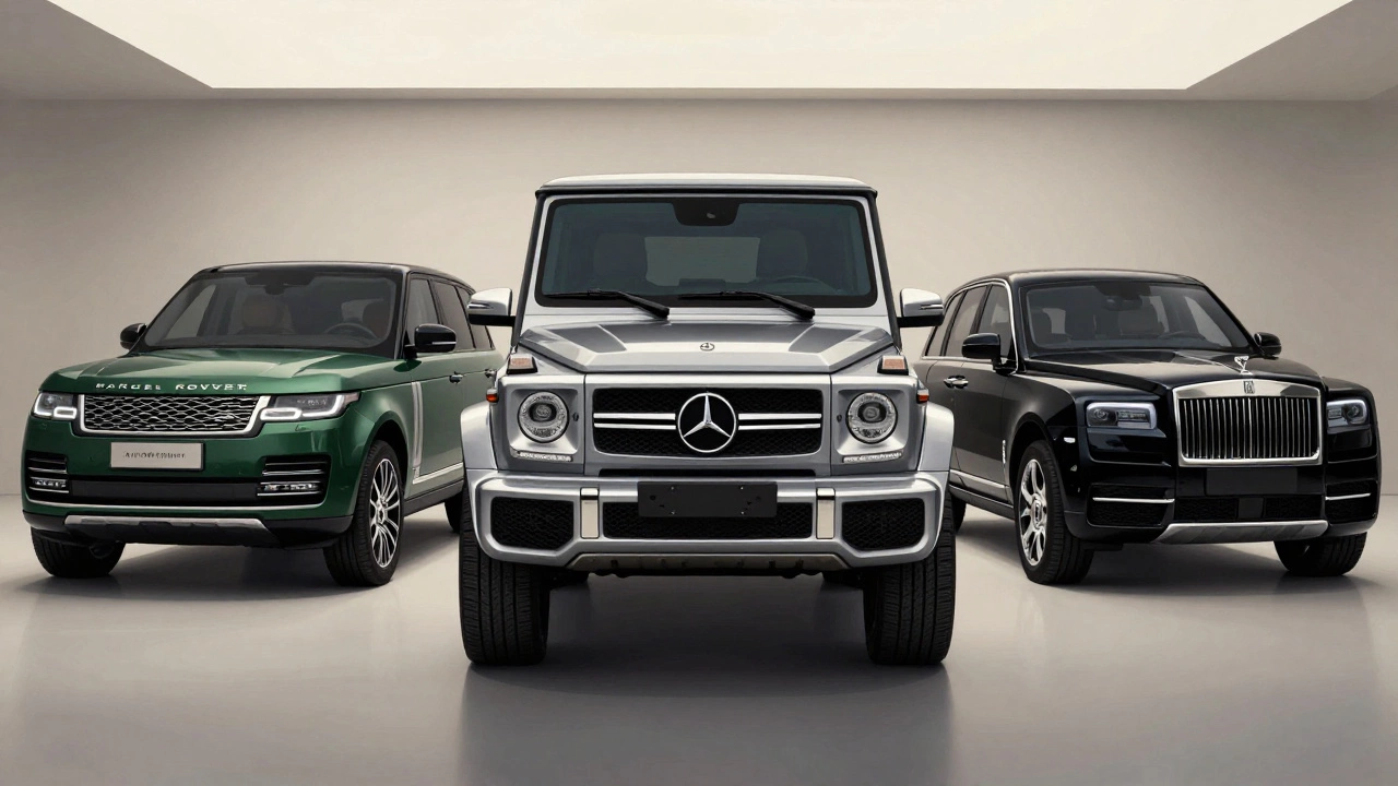 Mercedes G-Class compared to Range Rover and Rolls-Royce