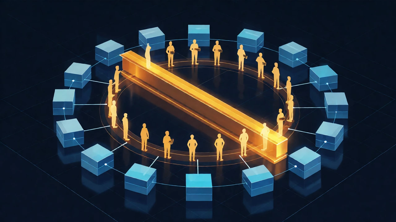 Abstract visualization of employee and investor ownership